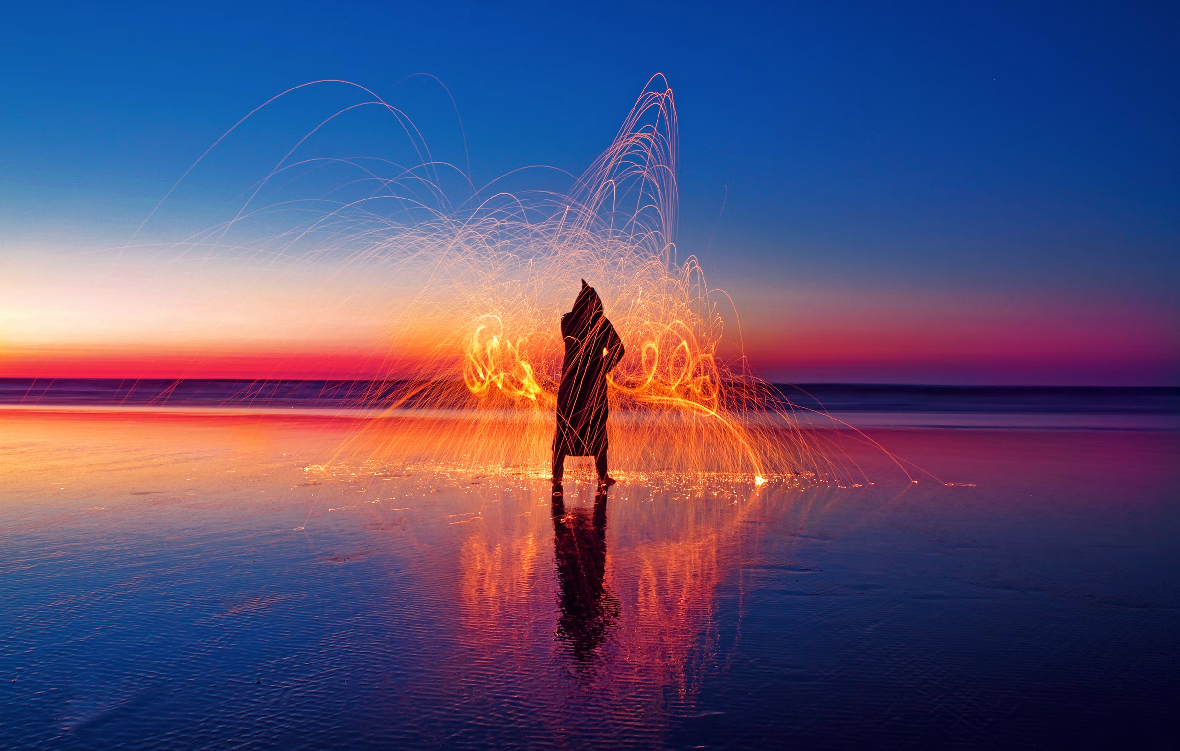 Sparks at Dusk